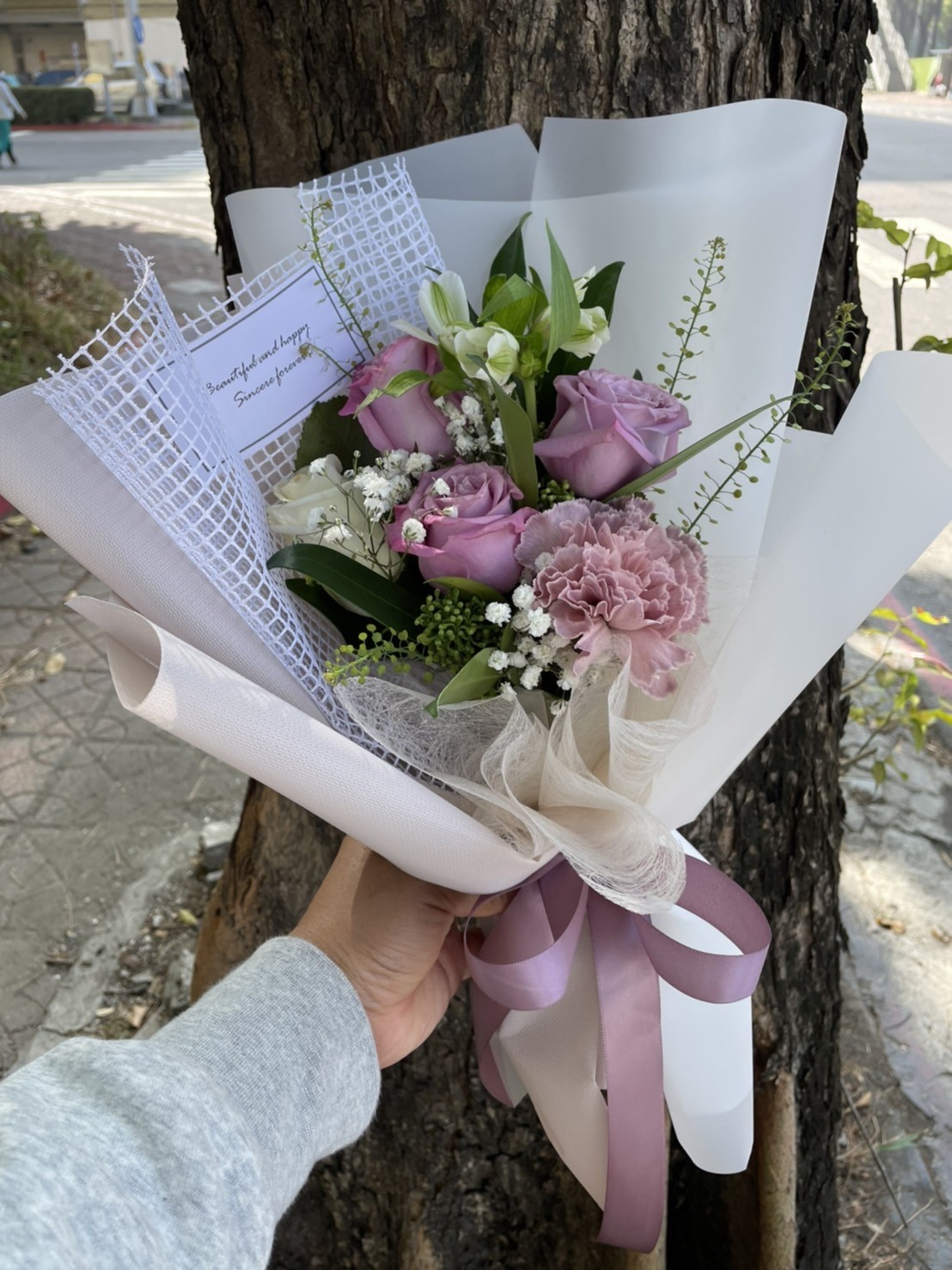 紫讓媽咪開心